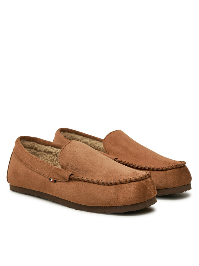 Домашние тапочки Tommy Hilfiger Driver House Shoe FM0FM05224 Marrón, коричневый — фото 2