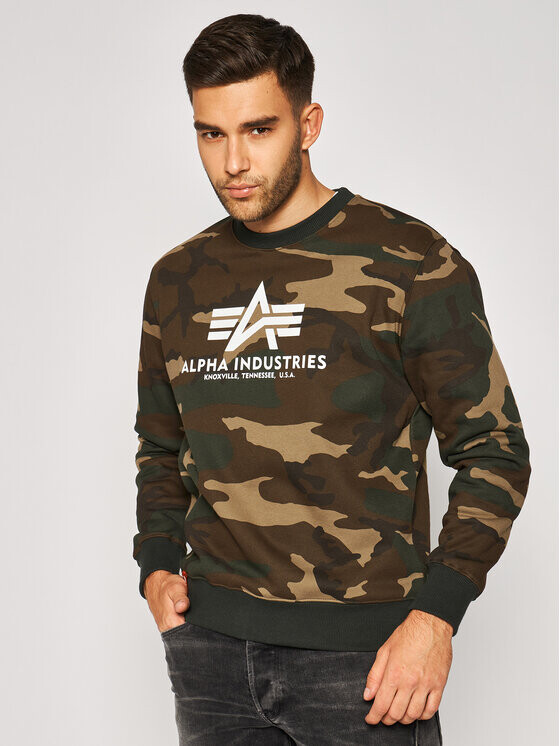 

Толстовка обычного кроя Alpha Industries, зеленый