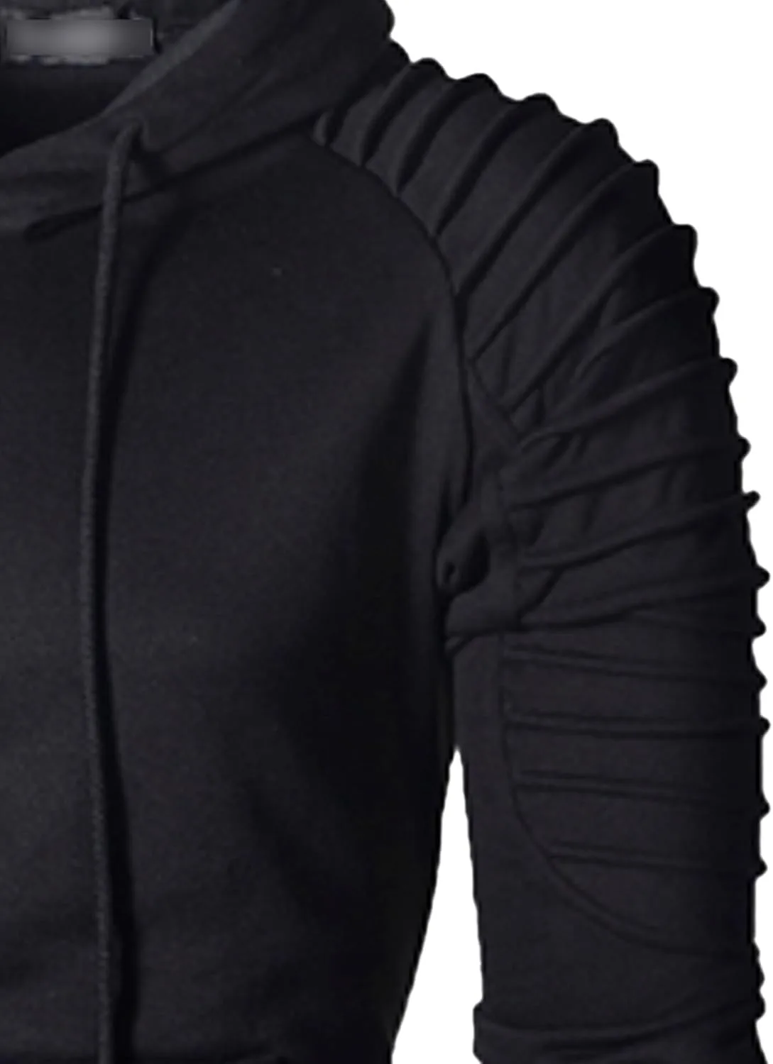 Мужской однотонный теплый худи Unisex Adult Fleece с карманом — фото 3