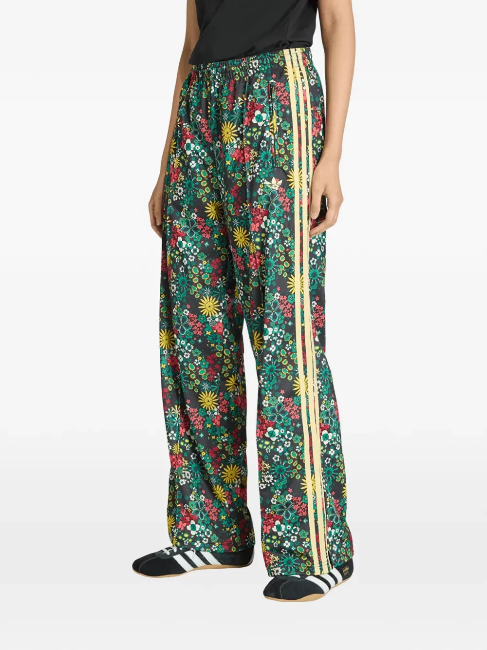 Брюки с цветочным принтом X Liberty London Adidas, зеленый — фото 3