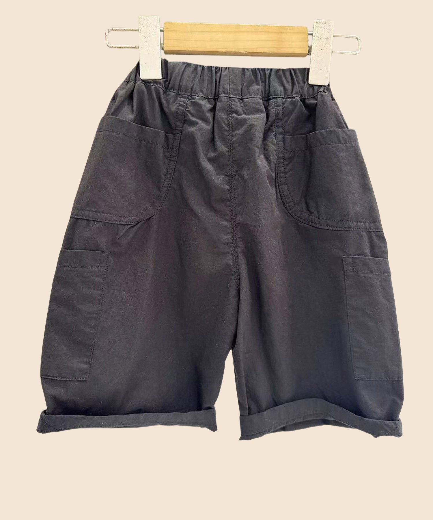 Простые цветные шорты Aimoha Kids, black