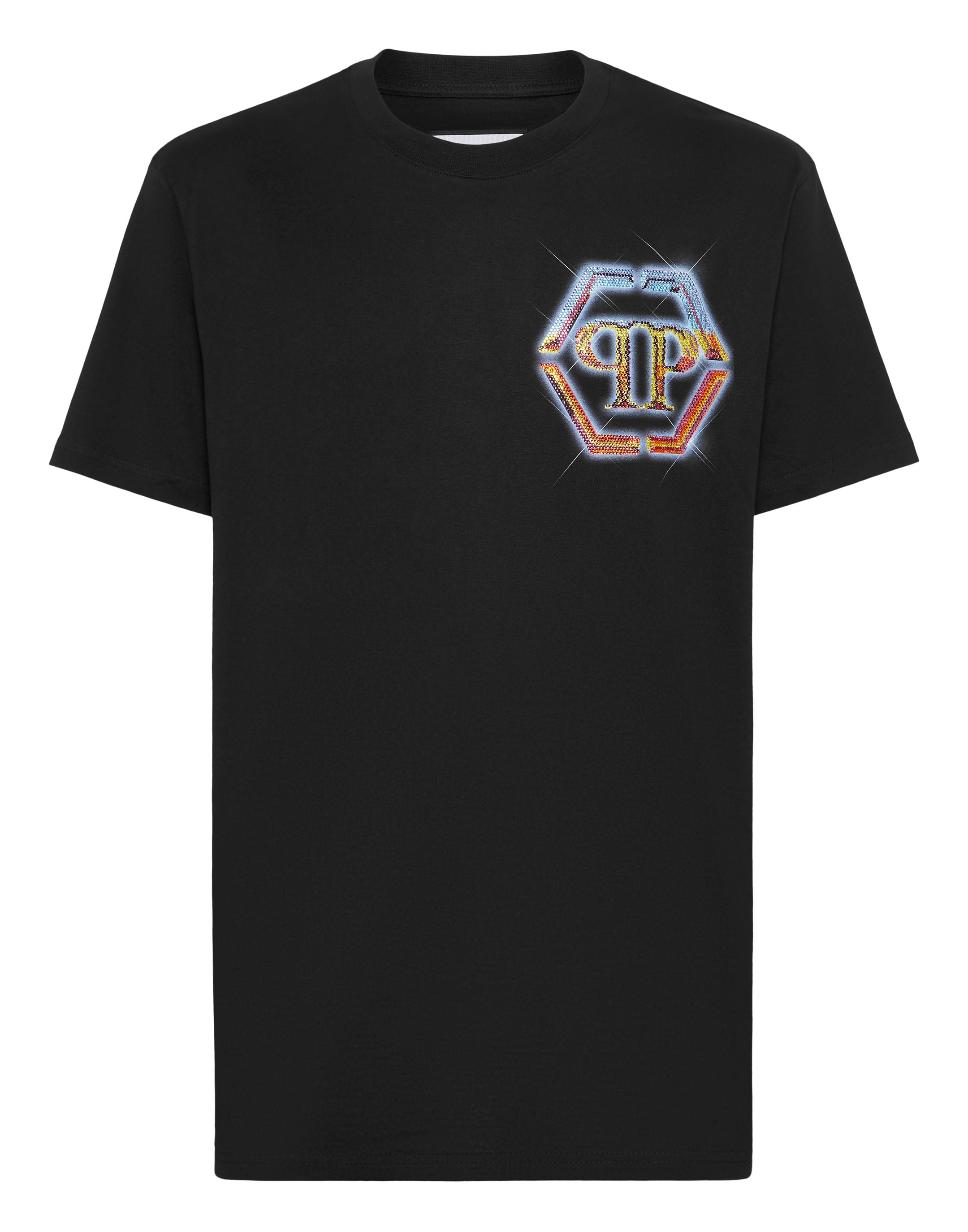 

Футболка с круглым вырезом SS Hexagon PHILIPP PLEIN, черный