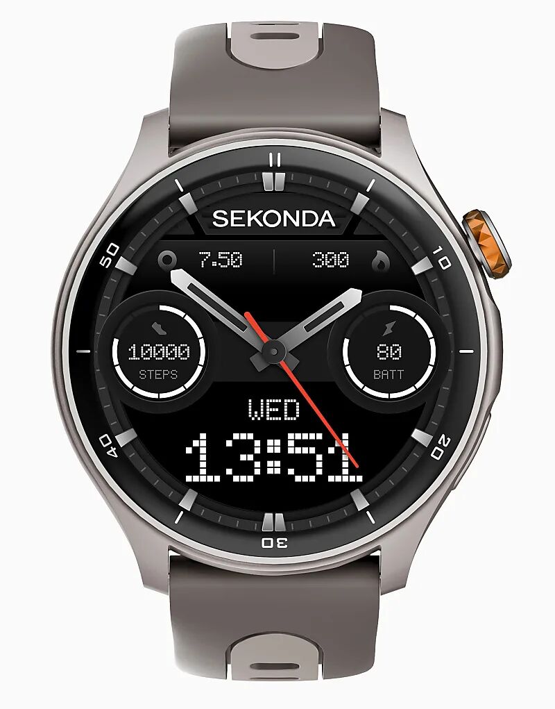 

Часы Sekonda Sekonda active pro 47 мм круглые серебристые серого цвета