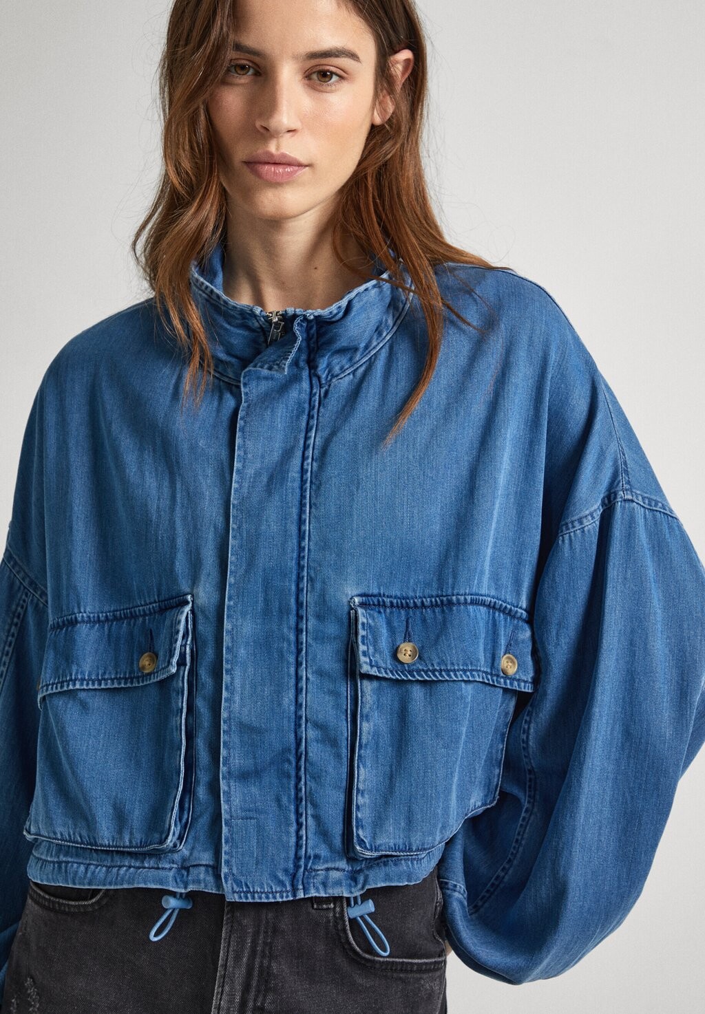 

Джинсовая куртка Evie Pepe Jeans, джинсовая ткань