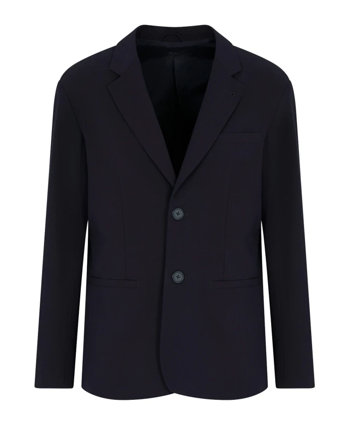 

Однобортный пиджак на двух пуговицах Armani Exchange, синий