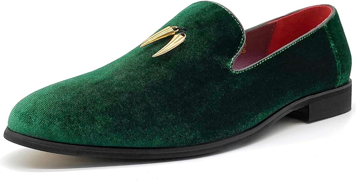 

Мужские люксовые лоферы CMM с пенни, слипоны для вечеринок и танцев, зеленый