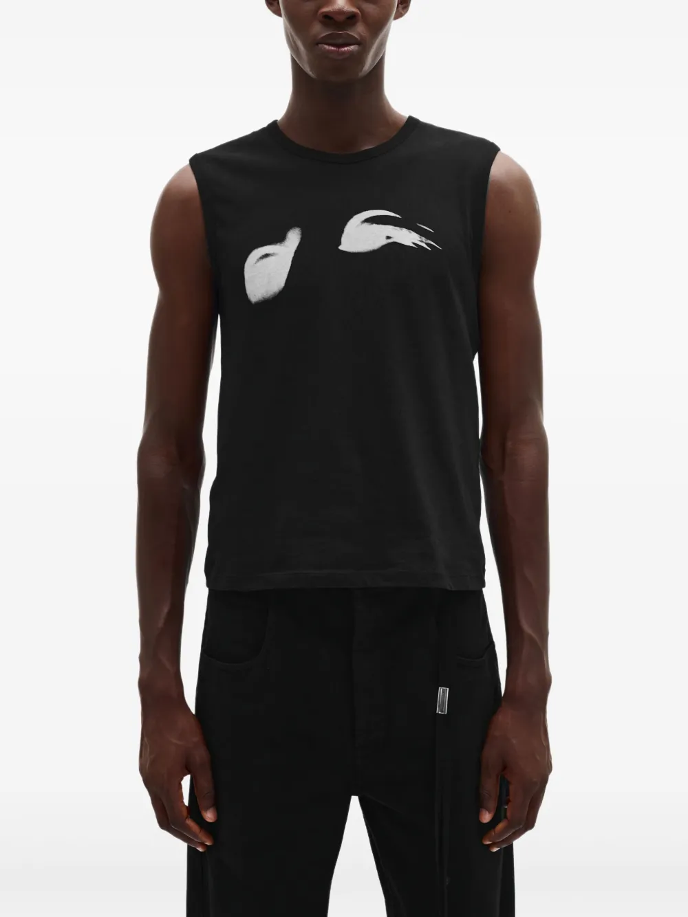 

Топ с графичным принтом Ann Demeulemeester