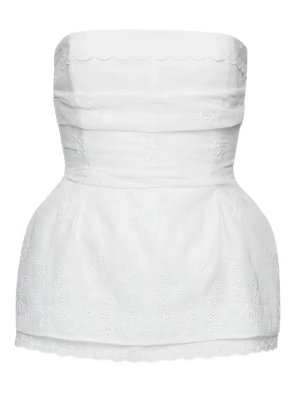 

Корсетный топ с вышивкой Magda Butrym, белый