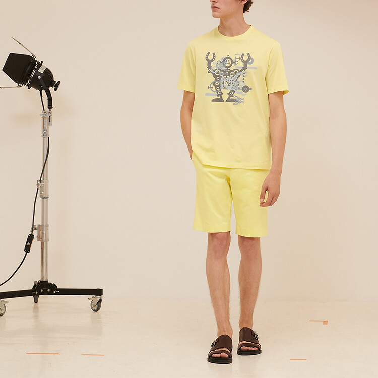Футболка унисекс лимонадного цвета Hermes, цвет Lemonade color — фото 3