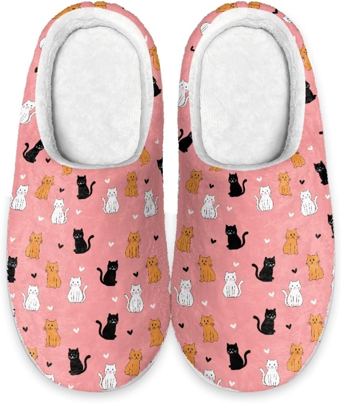 

Милые тапочки Forchrinse с таксой, женские тапочки, мужские тапочки на мягкой подошве, уютные плюшевые зимние тапочки с эффектом памяти, нескользящие для дома и спальни, Cute Cat