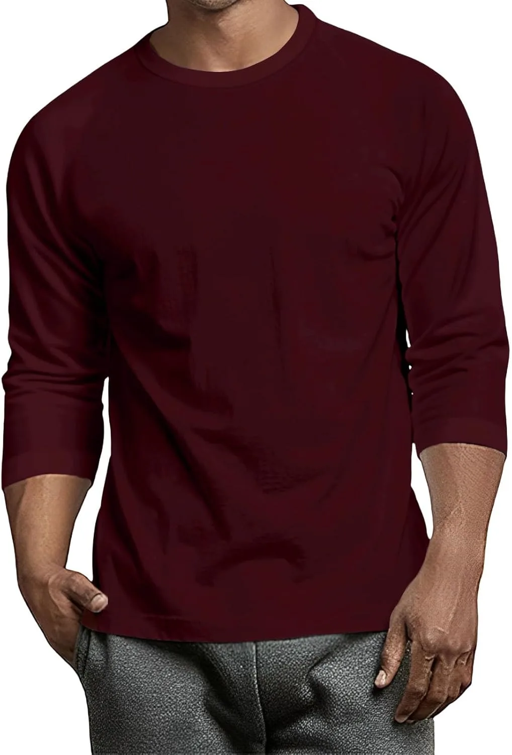 

Футболка для мужчин с 2D принтом и 3/4 рукавом Kvsozwuty