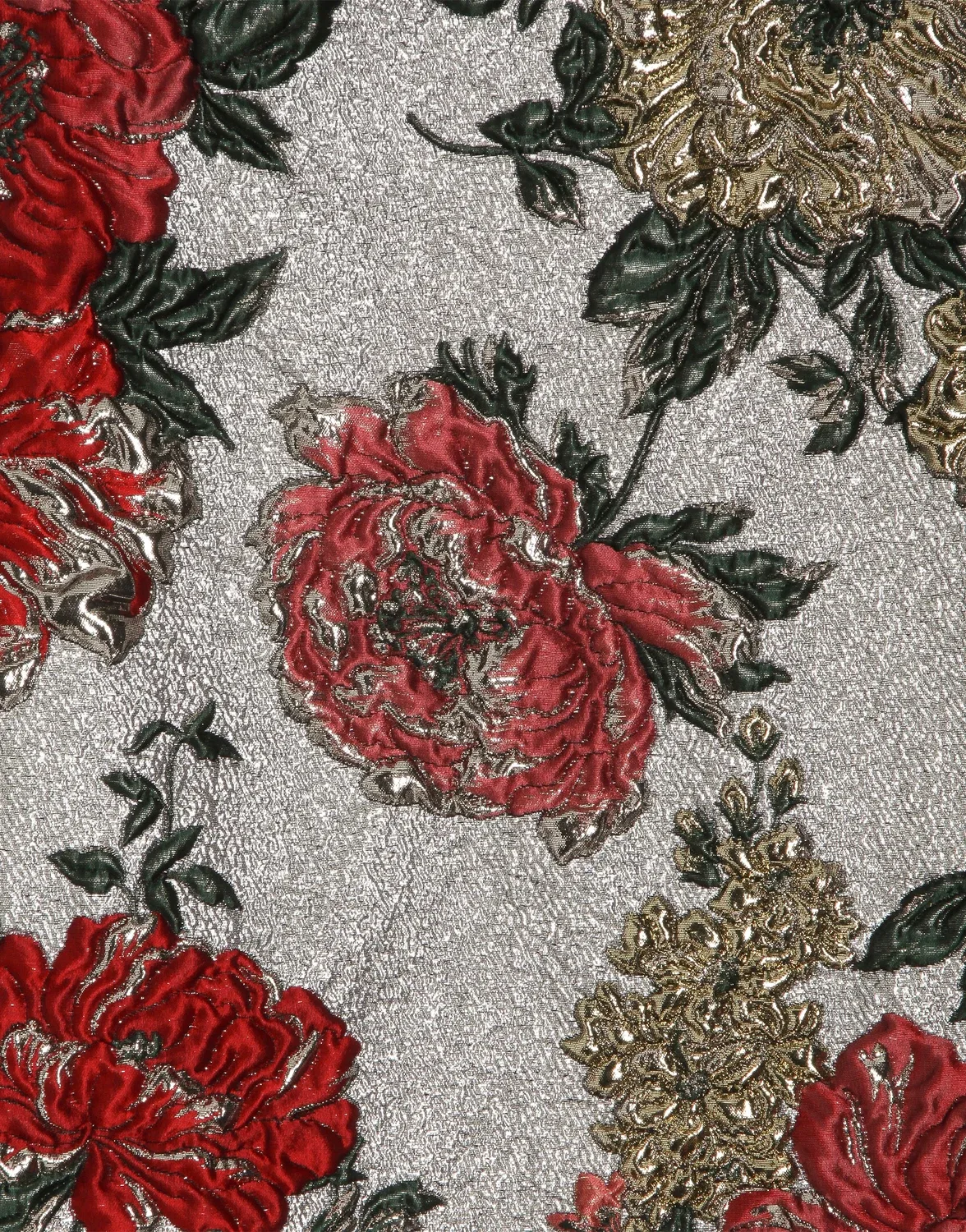 Жаккардовое платье с цветочным узором DOLCE & GABBANA, мультицвет — фото 4