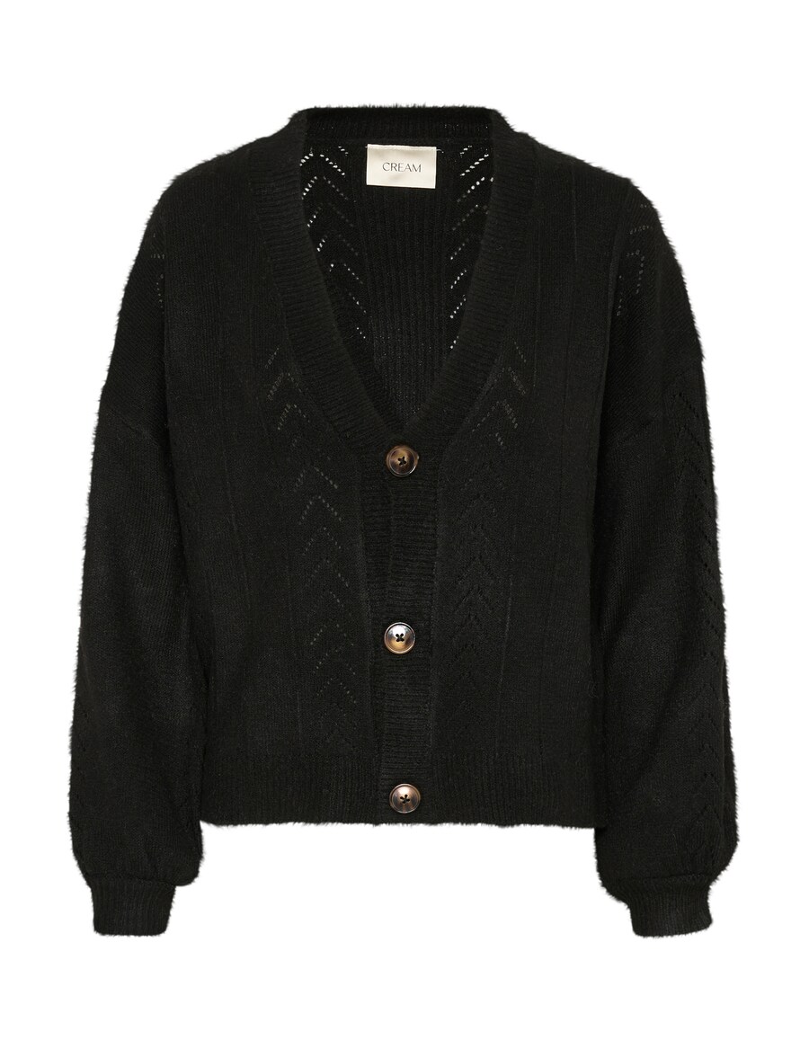 

Вязаный кардиган Cream Knit Cardigan Holiday, черный