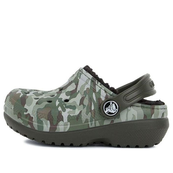 

Кроссовки camouflage printed round toe clogs 'green brown' Crocs, зеленый