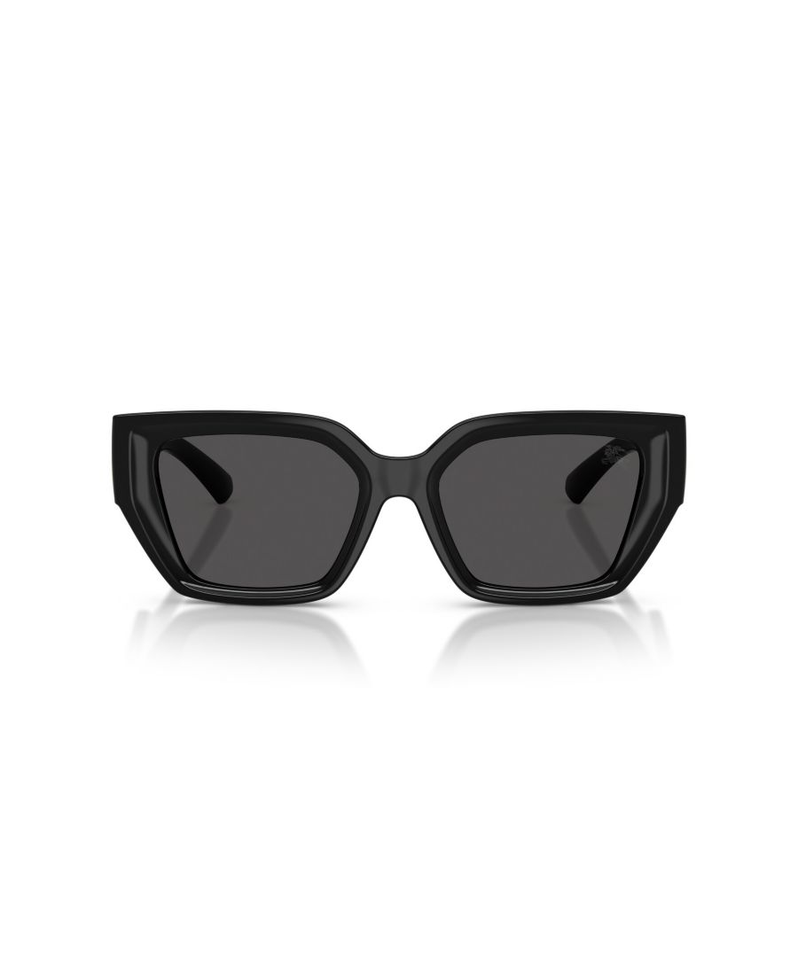 Женские квадратные солнцезащитные очки, BE4472U Burberry, Black — фото 2