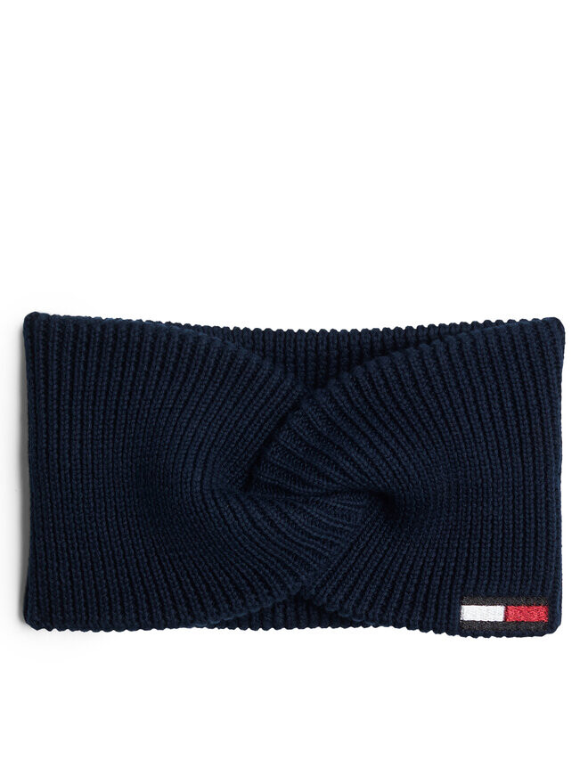 

Шапка Stirnband Elongated Flag Tommy Hilfiger, темно-синий