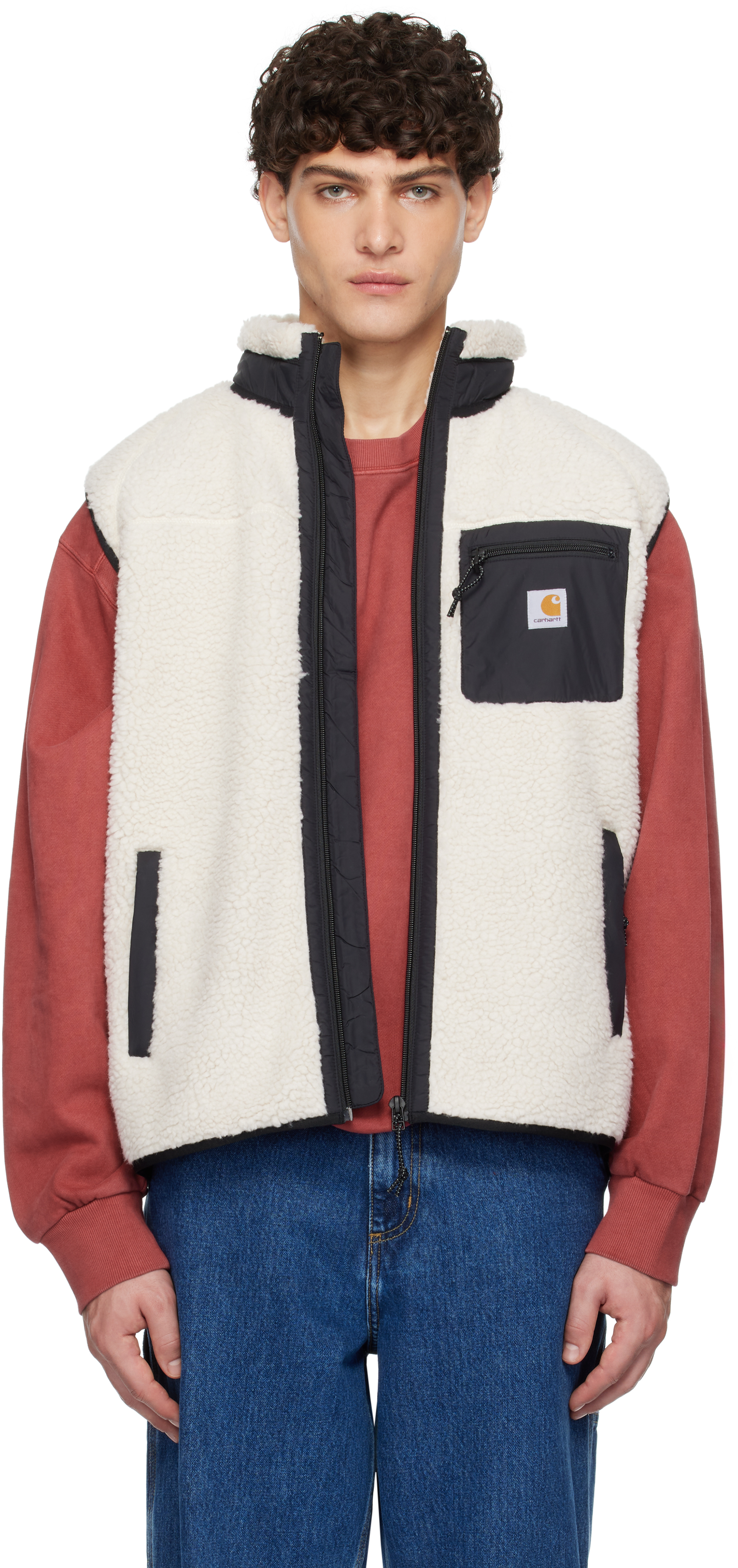 

Жилет Off-White Prentis Liner Carhartt Work In Progress, Белый, Жилет Off-White Prentis Liner Carhartt Work In Progress