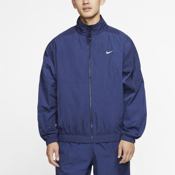 Куртка men's nrg track sports stand collar jacket blue Nike, синий — фото 3