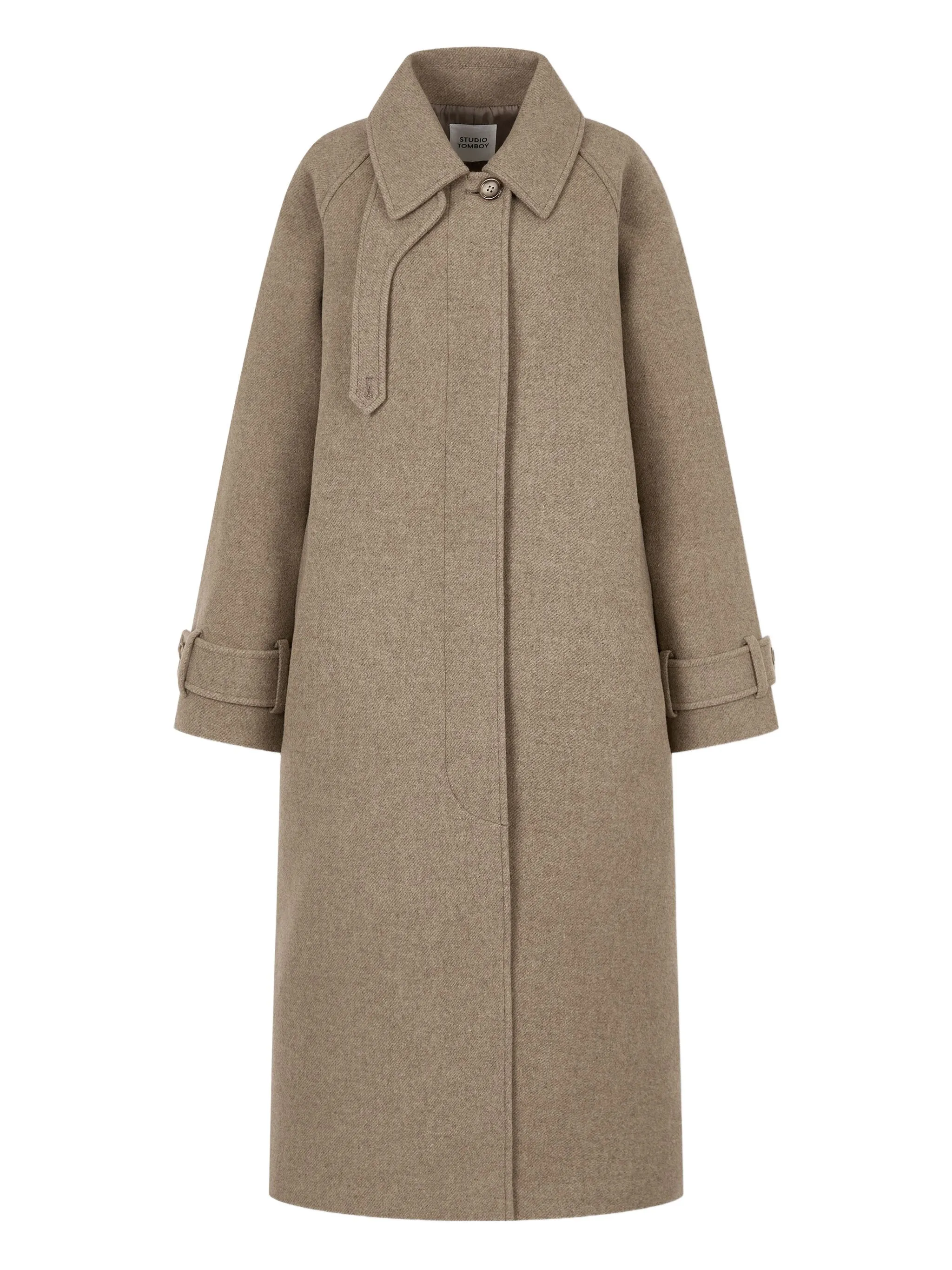 

Пальто Реглан balmacaan Studio Tomboy, нейтральный