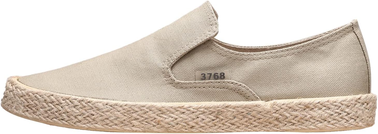 

Мужские слипоны кроссовки Удобные широкие Эспадрильи Повседневные кроссовки Плоская подошва Легкая дышащая обувь из канвы Спортивные туфли Generic, хаки