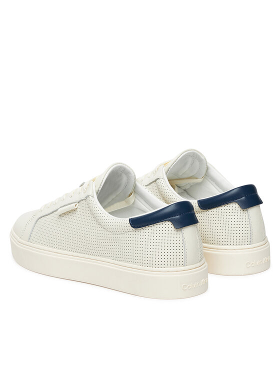Кроссовки Clean Cup Low Laceup Perf Lth HM0HM01870 Calvin Klein, белый — фото 3