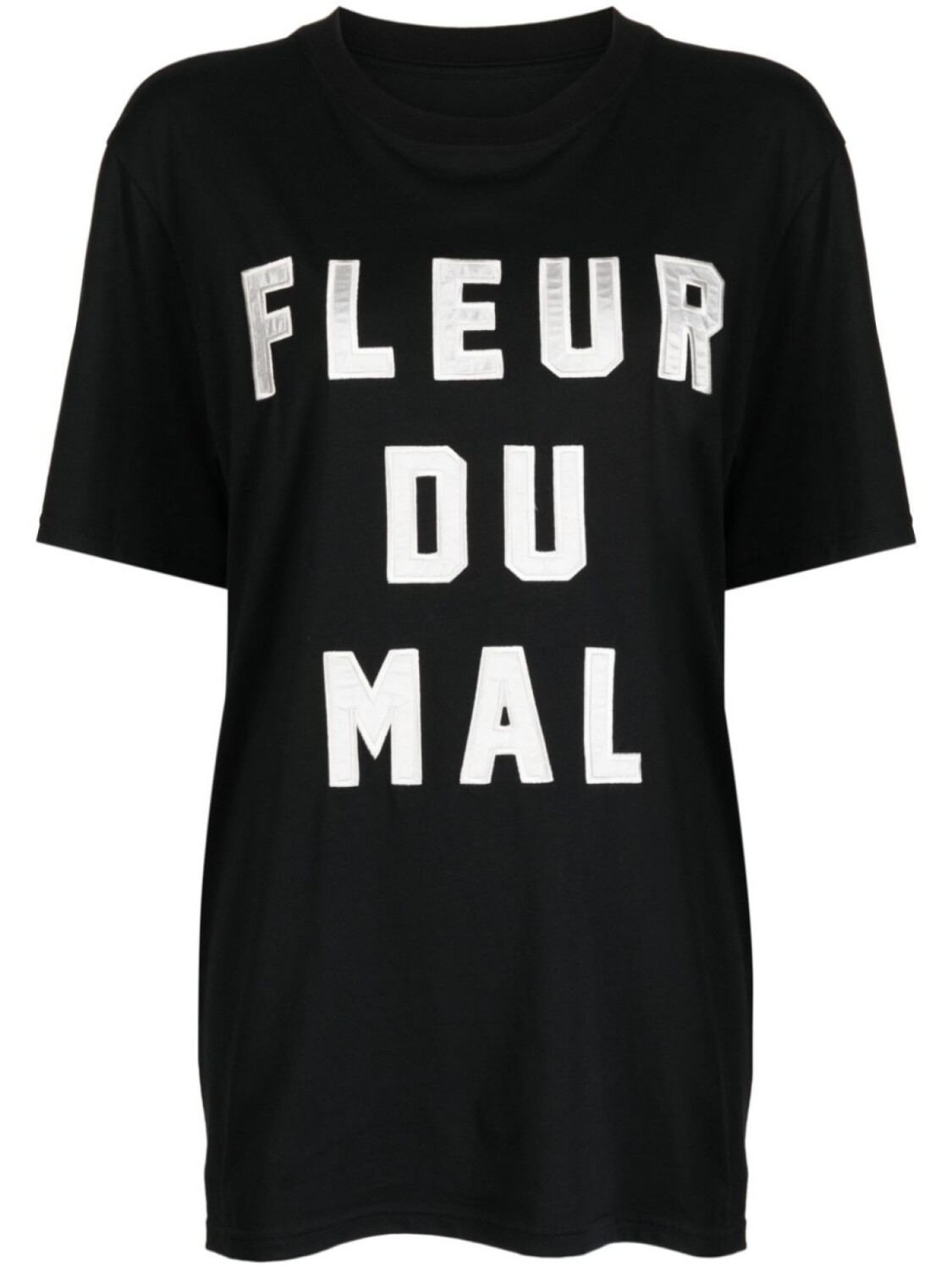 

Fleur Du Mal футболка из джерси с вышитым логотипом, черный