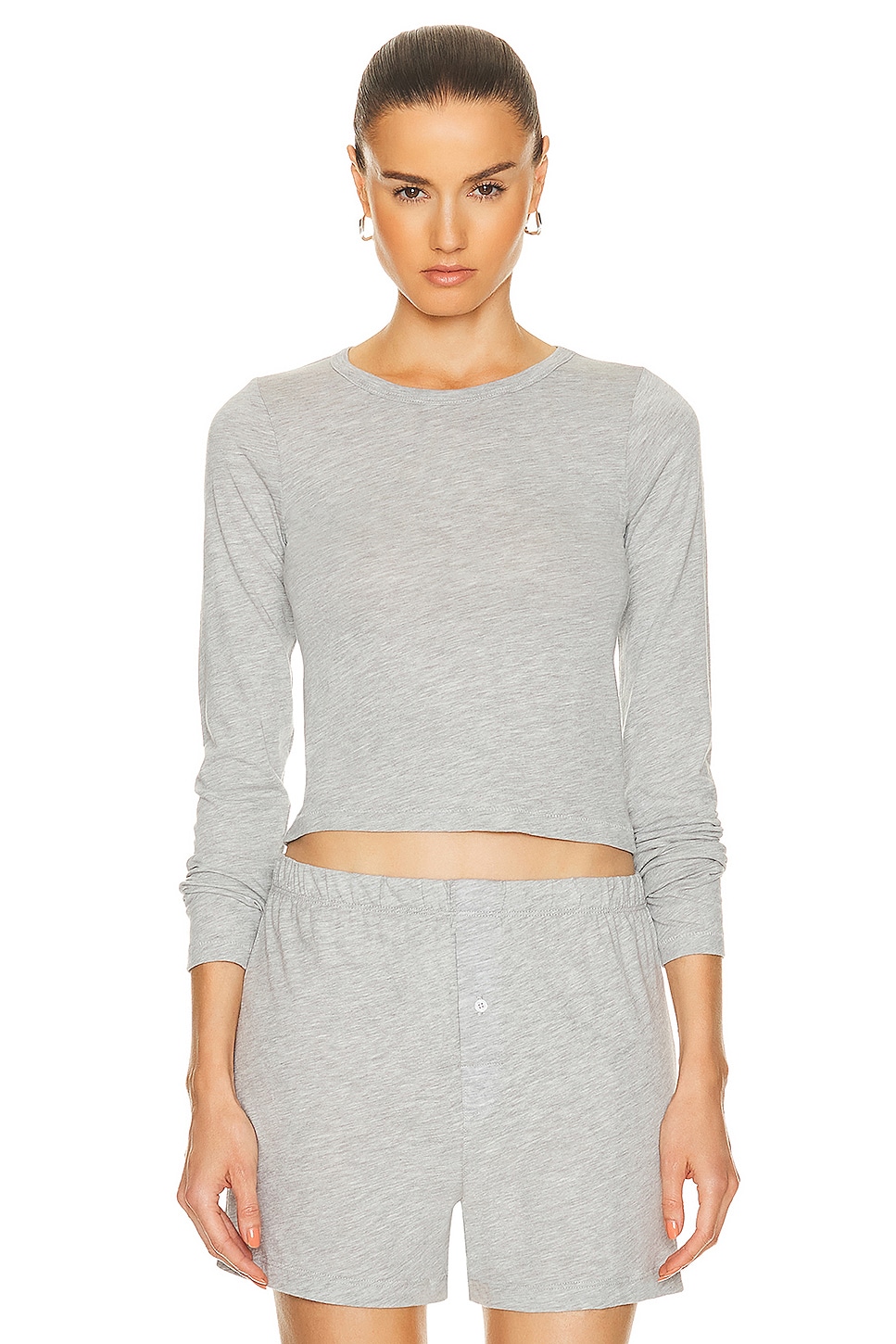 

Детская футболка с длинными рукавами Eterne, цвет Heather Grey