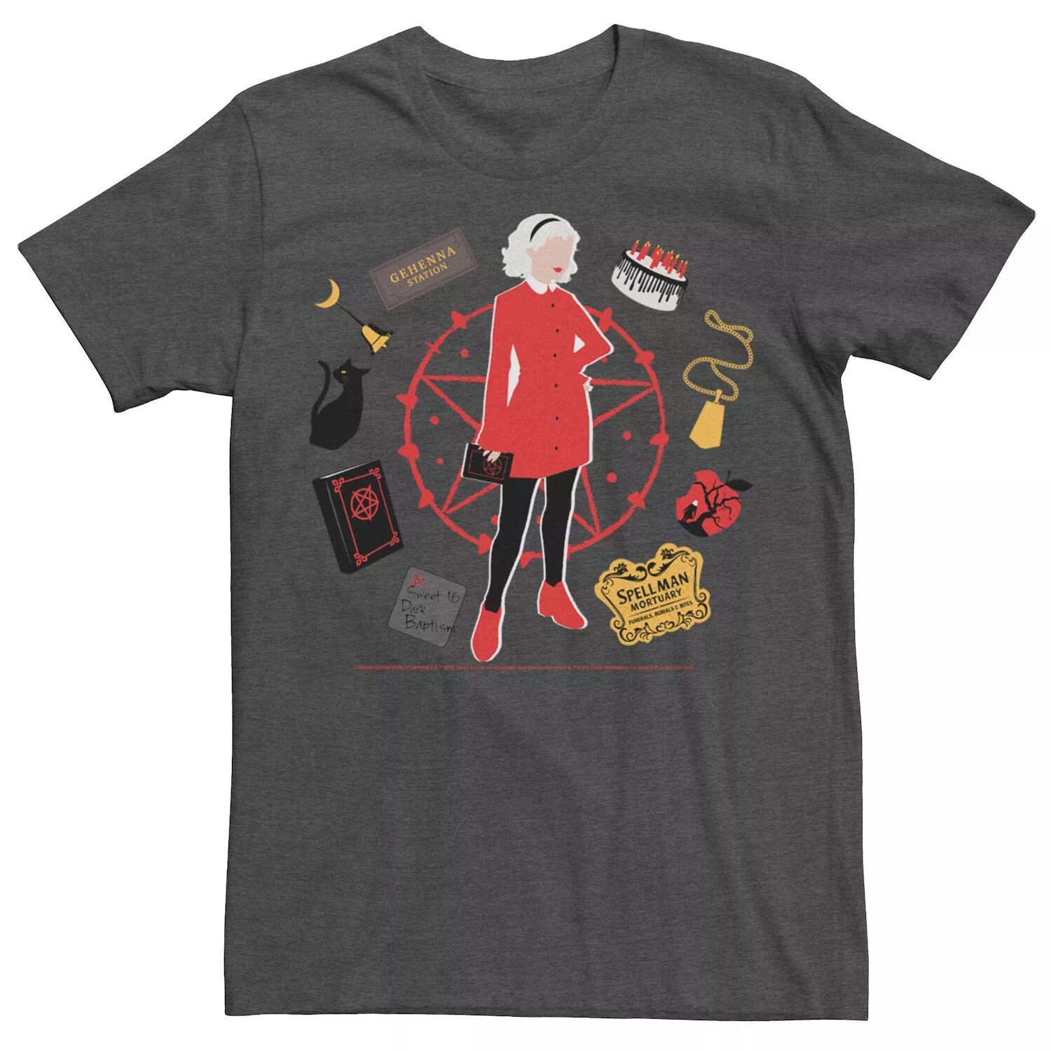 

Мужская круглая футболка Adventures Of Sabrina Item Licensed Character