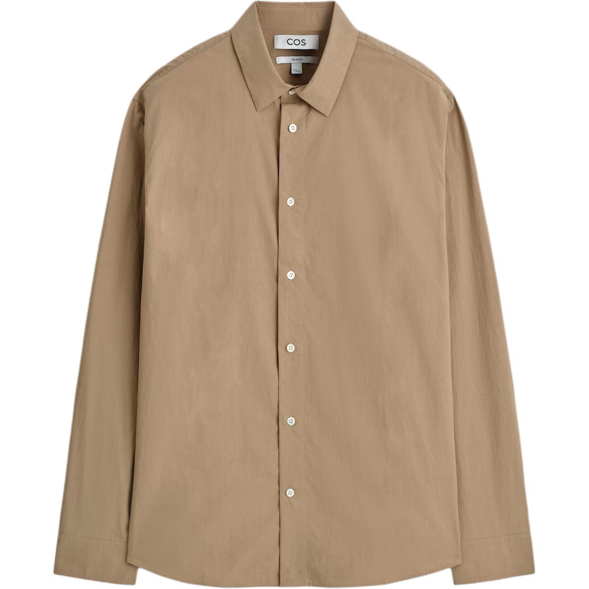 

Мужская рубашка светлого умбра COS, светло-коричневый