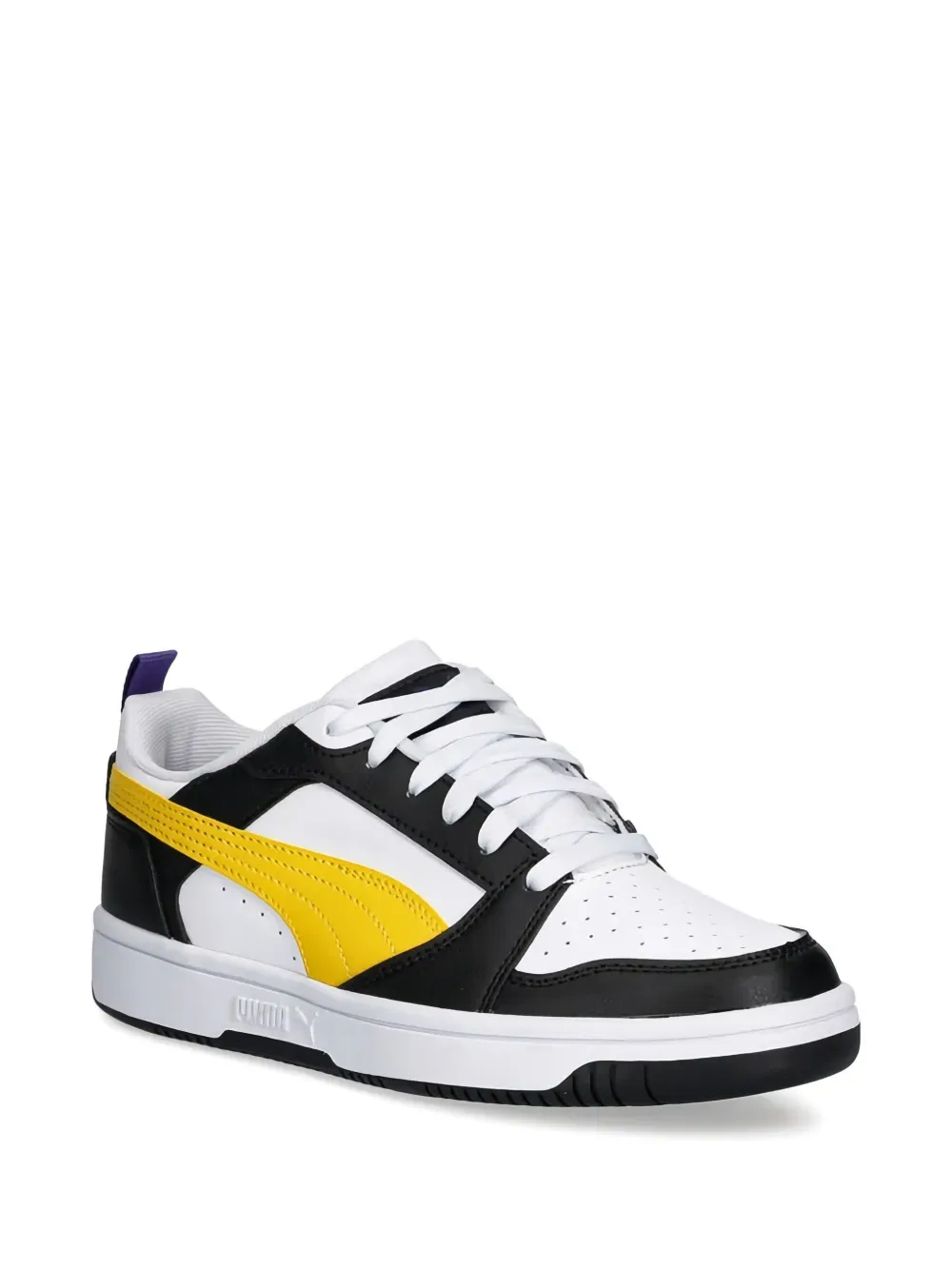 Кроссовки с перфорированным логотипом Puma Kids, белый