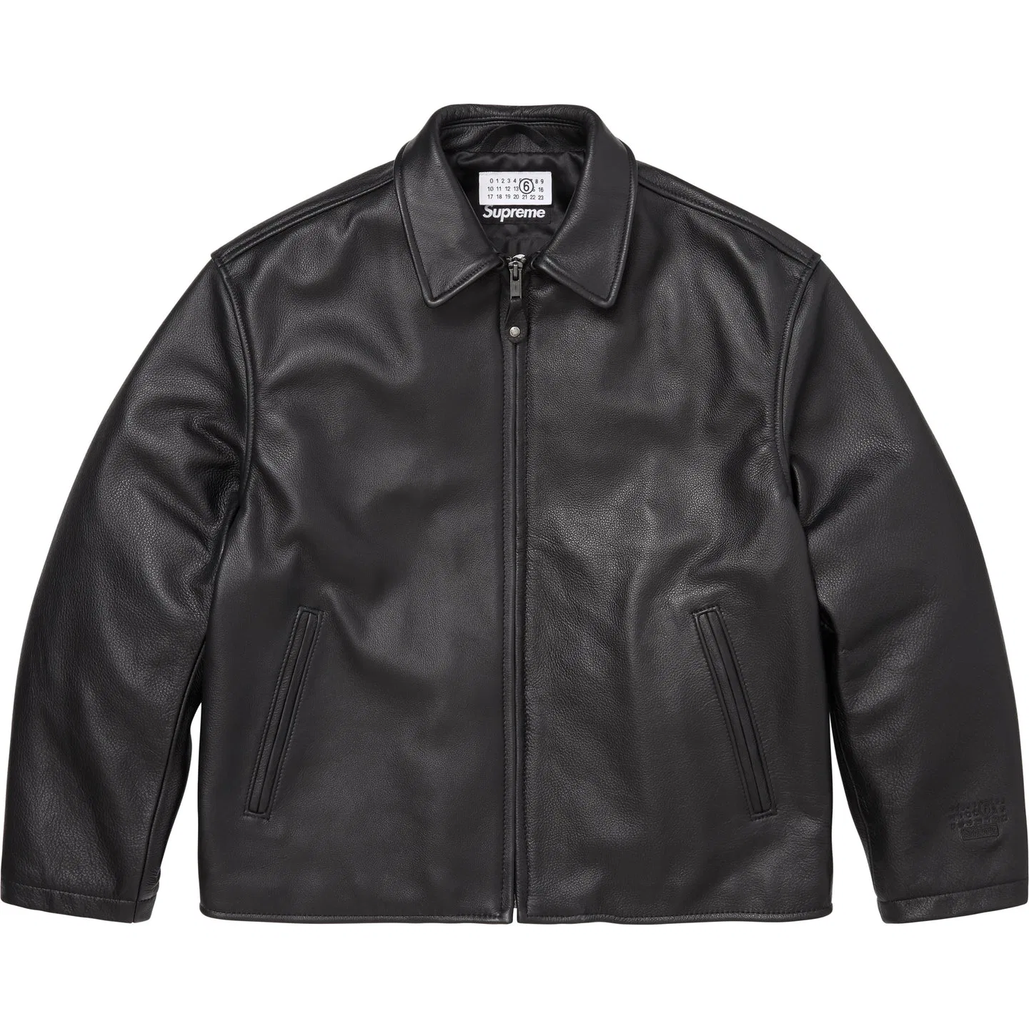 Кожаная куртка Supreme MM6 Maison Margiela SS26 WEEK4 Schott Eagle Black — фото 3