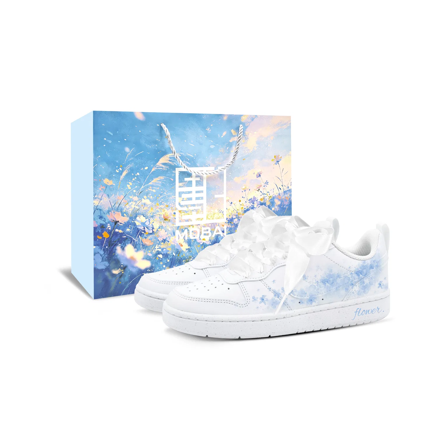 Кроссовки детские Nike Court Borough Low Blue White