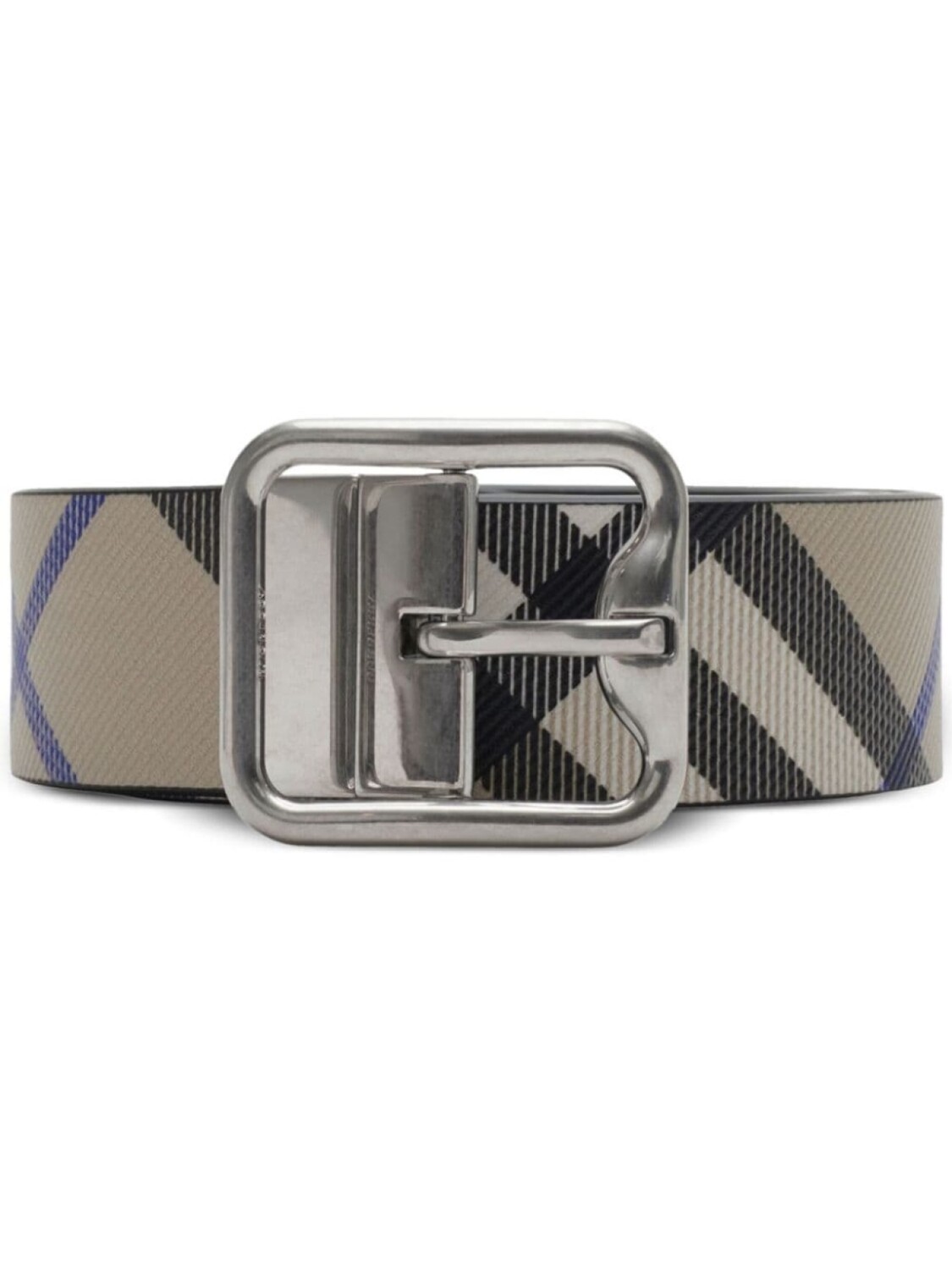 

Burberry ремень с пряжкой в клетку, черный