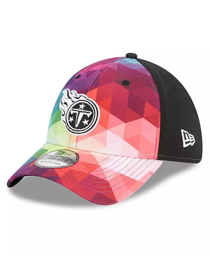 

Мужская и женская разноцветная черная кепка Tennessee Titans 2023 NFL Crucial Catch 39THIRTY Flex New Era