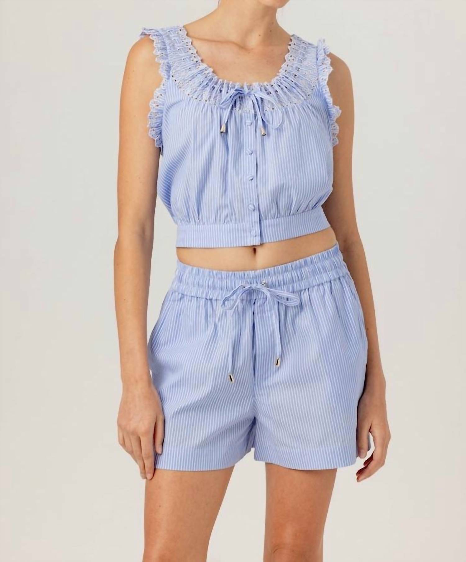 

Элоиз Рубашка в синюю полоску Sundays