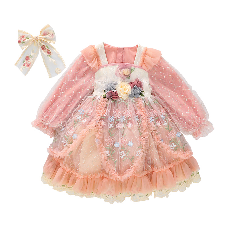 

Платье для девочек PROTECTCAMEL, розовый headdress