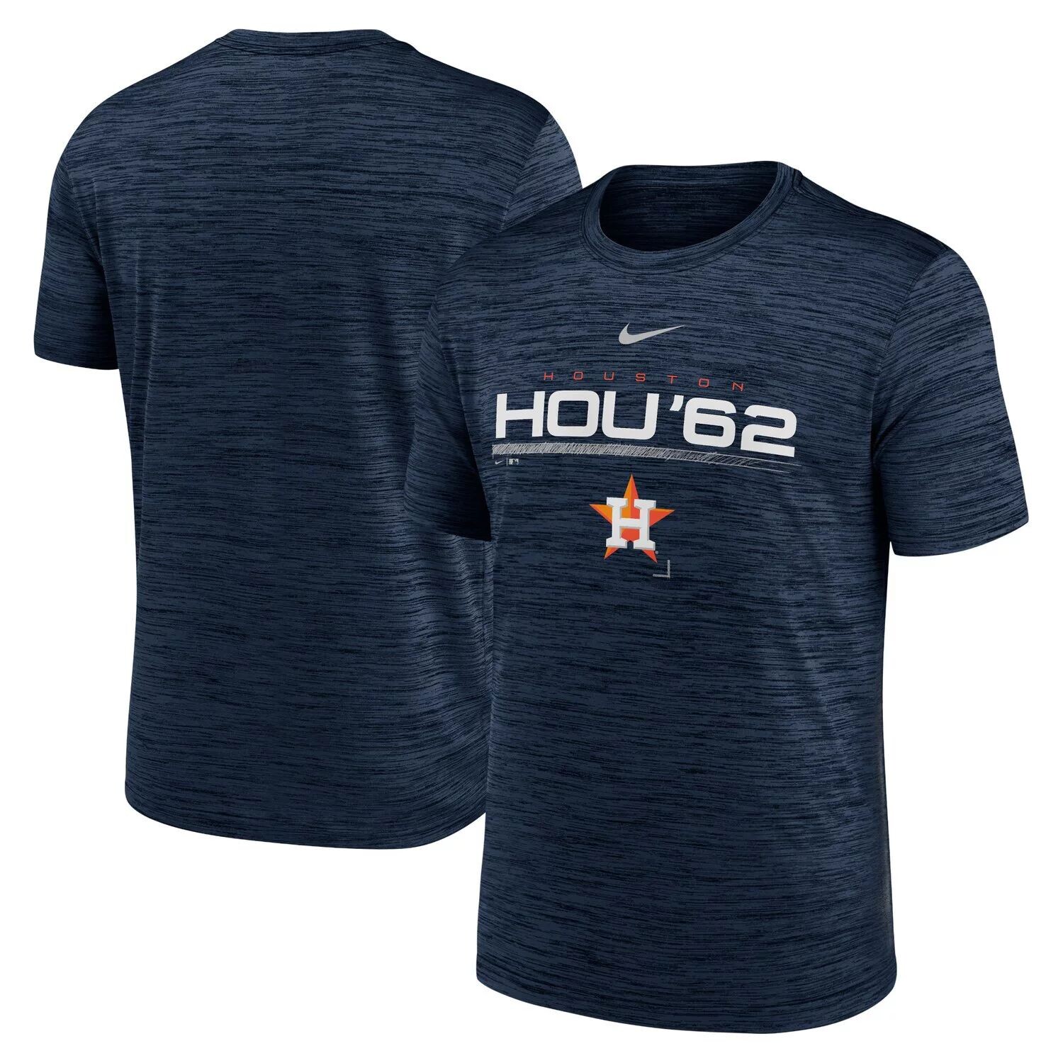 Мужская темно-синяя футболка Houston Astros с надписью Velocity Performance Nike — фото 4