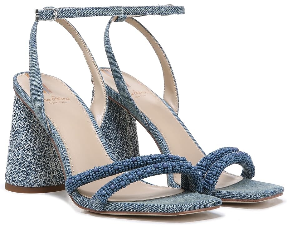 

Туфли Sam Edelman Kia Beads, цвет Washed New Blue
