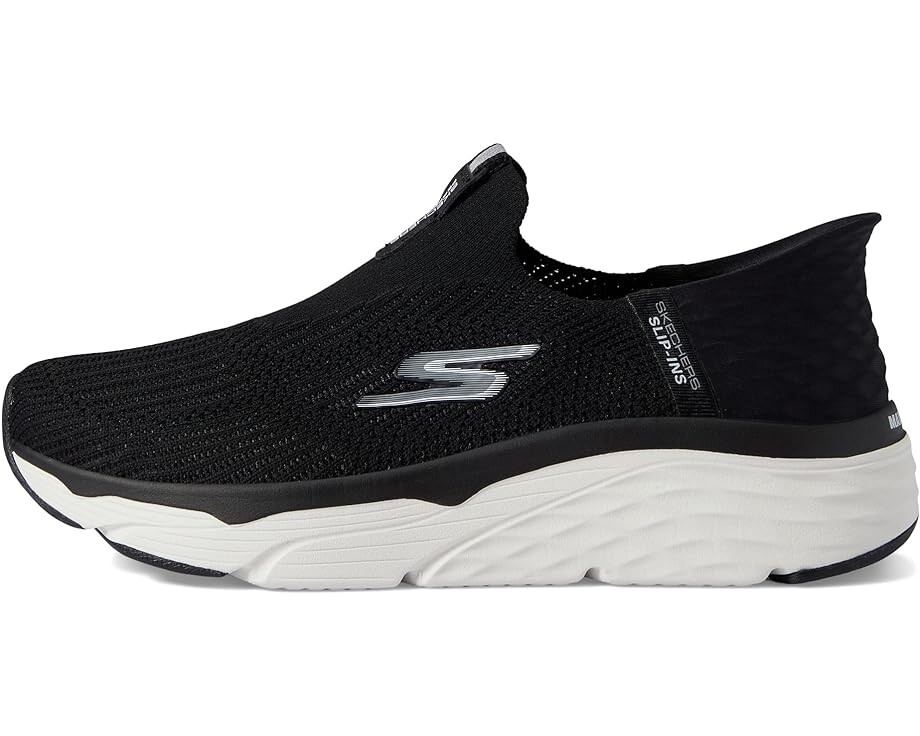 Кроссовки SKECHERS Max Cushioning Elite Smooth Transition Hands Free Slip-Ins, цвет Black/White — фото 4