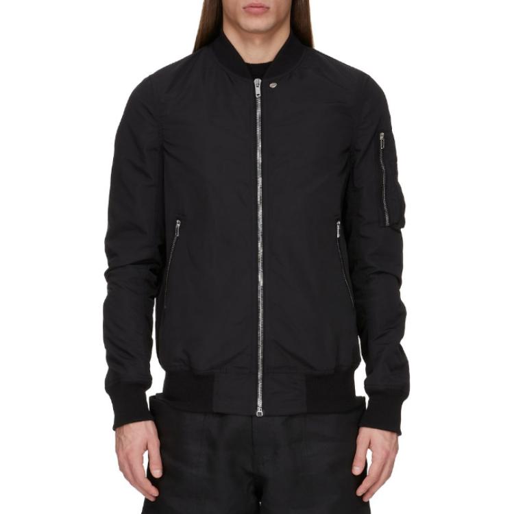 

Классическая летная куртка на молнии Rick Owens, черный