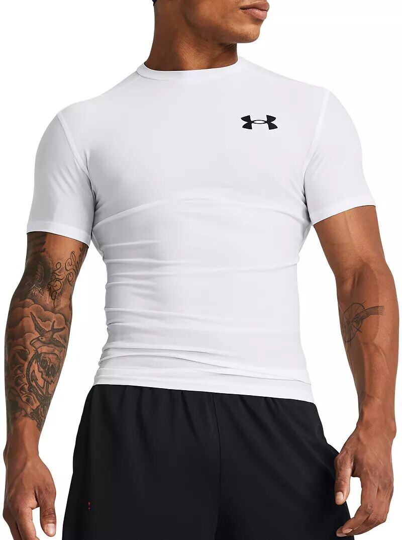 

Мужская компрессионная рубашка с коротким рукавом Under Armour HeatGear OG, белый