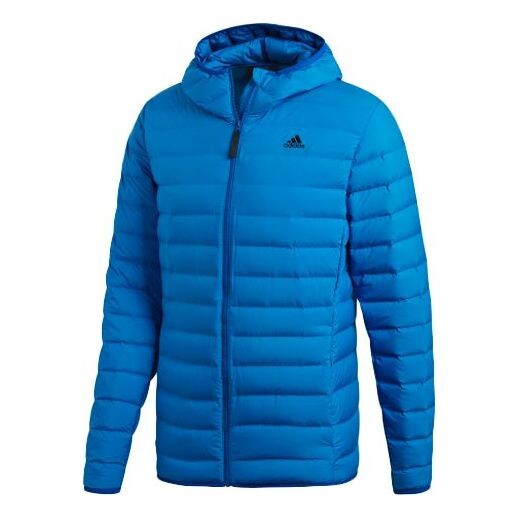 

Пуховик adidas Outdoor protection against cold Stay Warm Sports hooded down Jacket Blue, синий