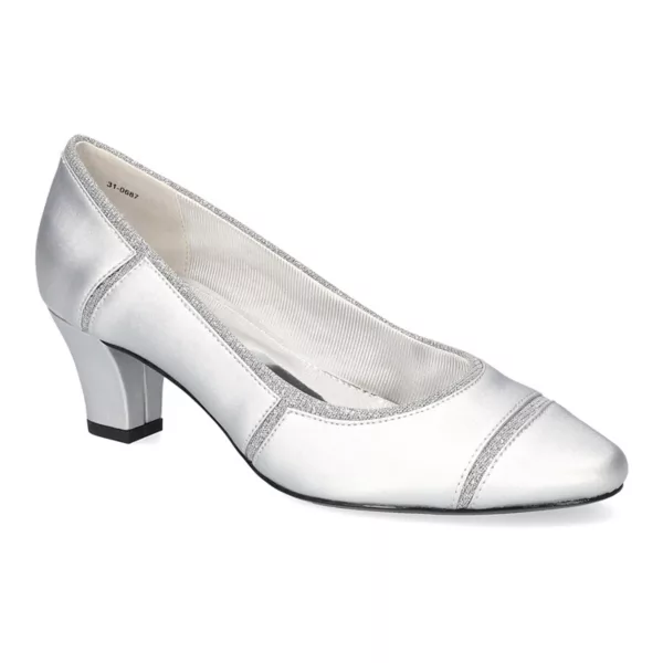 Женские туфли-лодочки Datia Easy Street, цвет silver satin
