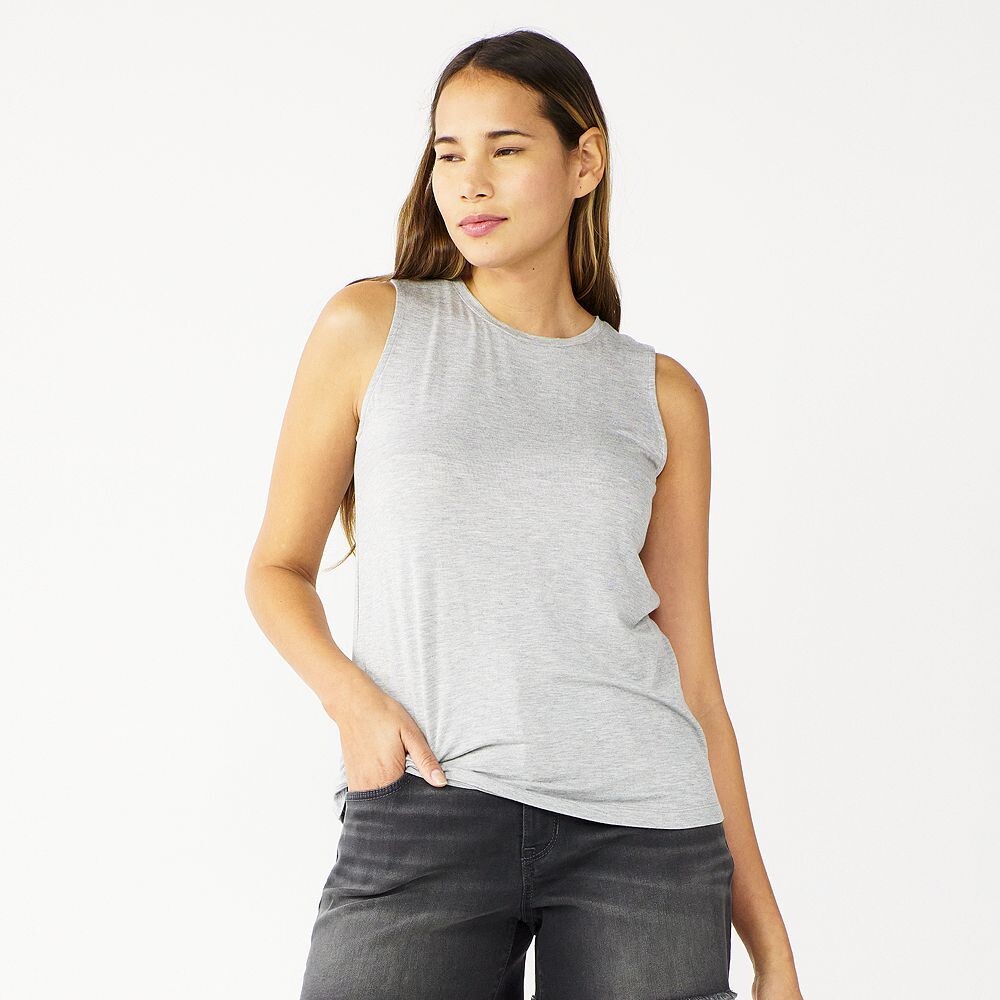 

Легкая майка с высоким воротником Nine West Essential, цвет Gray Fox Heather