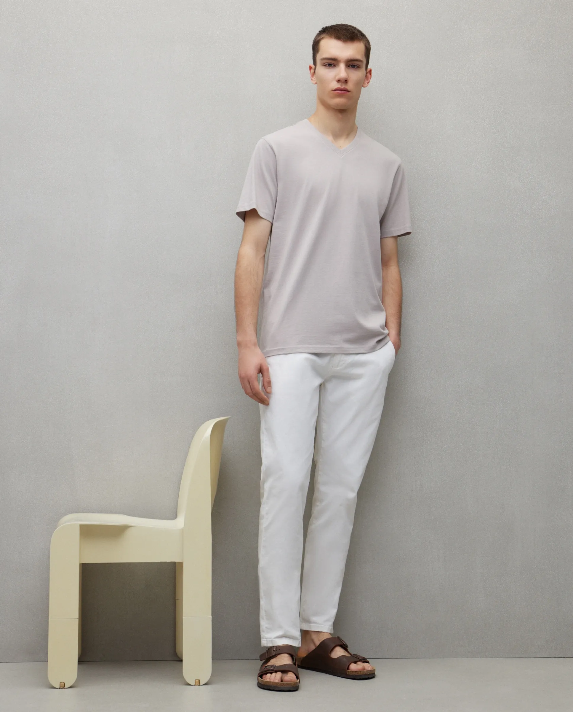 

Мужская однотонная футболка Easy Wear, серый