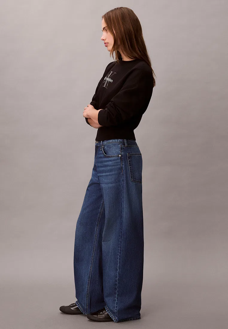 Джинсы, свободные с заниженной талией, Calvin Klein Jeans — фото 4