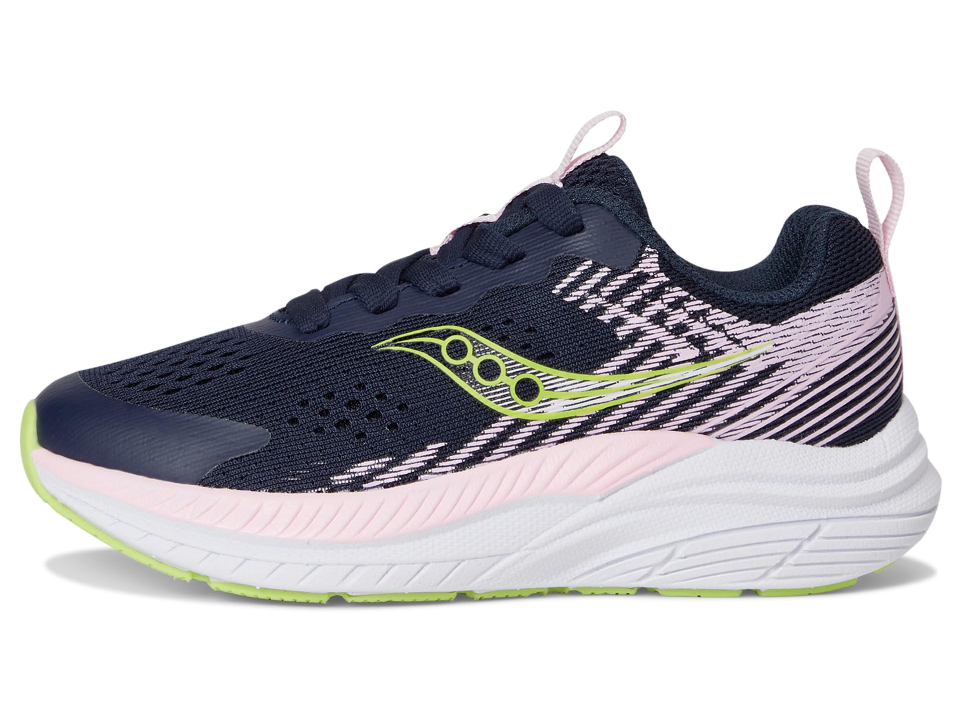 Кроссовки Saucony Kids Hurricane KDZ, цвет Navy/Pink — фото 4