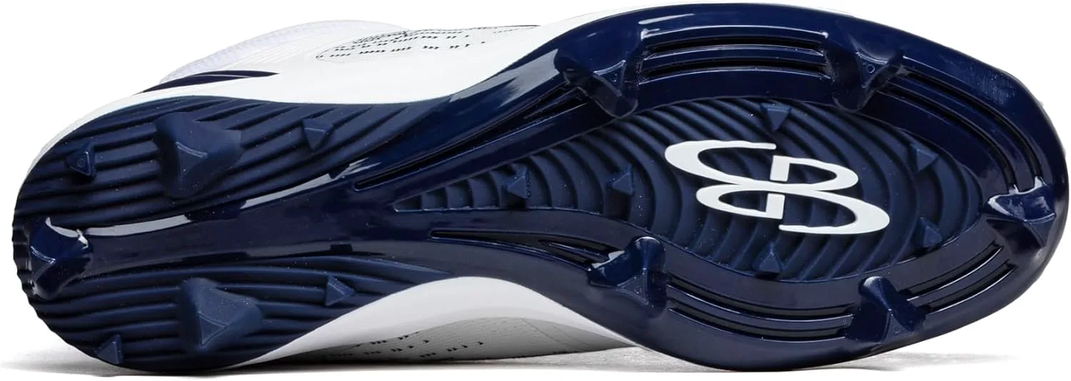 Бутсы Boombah Viper Pureknit для мужчин с формованной средней подошвой - Status - несколько цветовых вариантов - несколько размеров, белый/синий — фото 2
