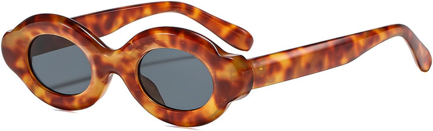 

Laureles Модные овальные солнцезащитные очки-пузыри для женщин, цвет шампанское, надувные солнцезащитные очки для мужчин, маленькие круглые солнцезащитные очки для женщин, C2