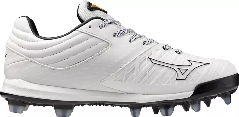 Женские софтбольные бутсы Mizuno Pro FP из ТПУ, белый/черный — фото 4